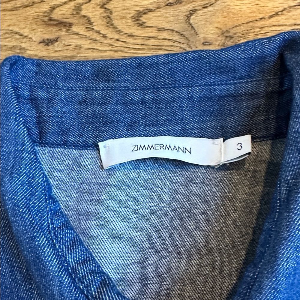 Zimmermann Coco Embroidered Denim Shirt - Picture 3 of 7